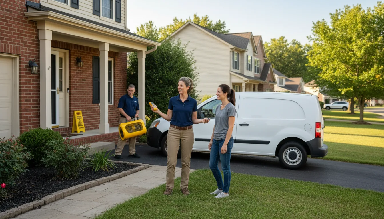 Residential water damage restoration in Braithwaite, LA